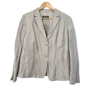 NEW Gerry Weber Linen Two Button Blazer Jacket, Size 14 NWT